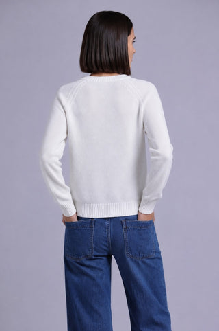 Cashmere 9gg Long Sleeve Shrunken Crew