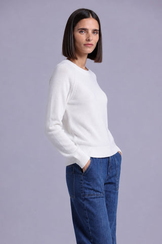 Cashmere 9gg Long Sleeve Shrunken Crew