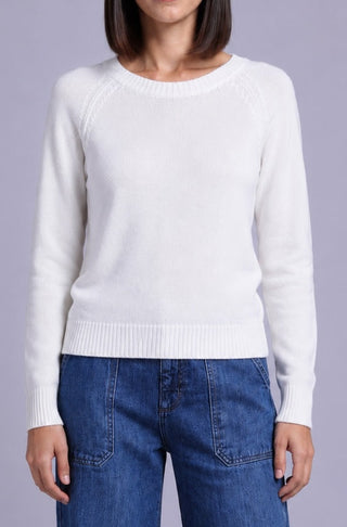 Cashmere 9gg Long Sleeve Shrunken Crew