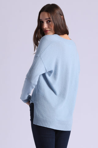 Cashmere Long and Lean V Neck