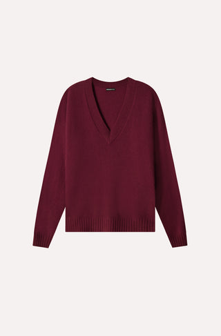Cashmere Long and Lean V Neck