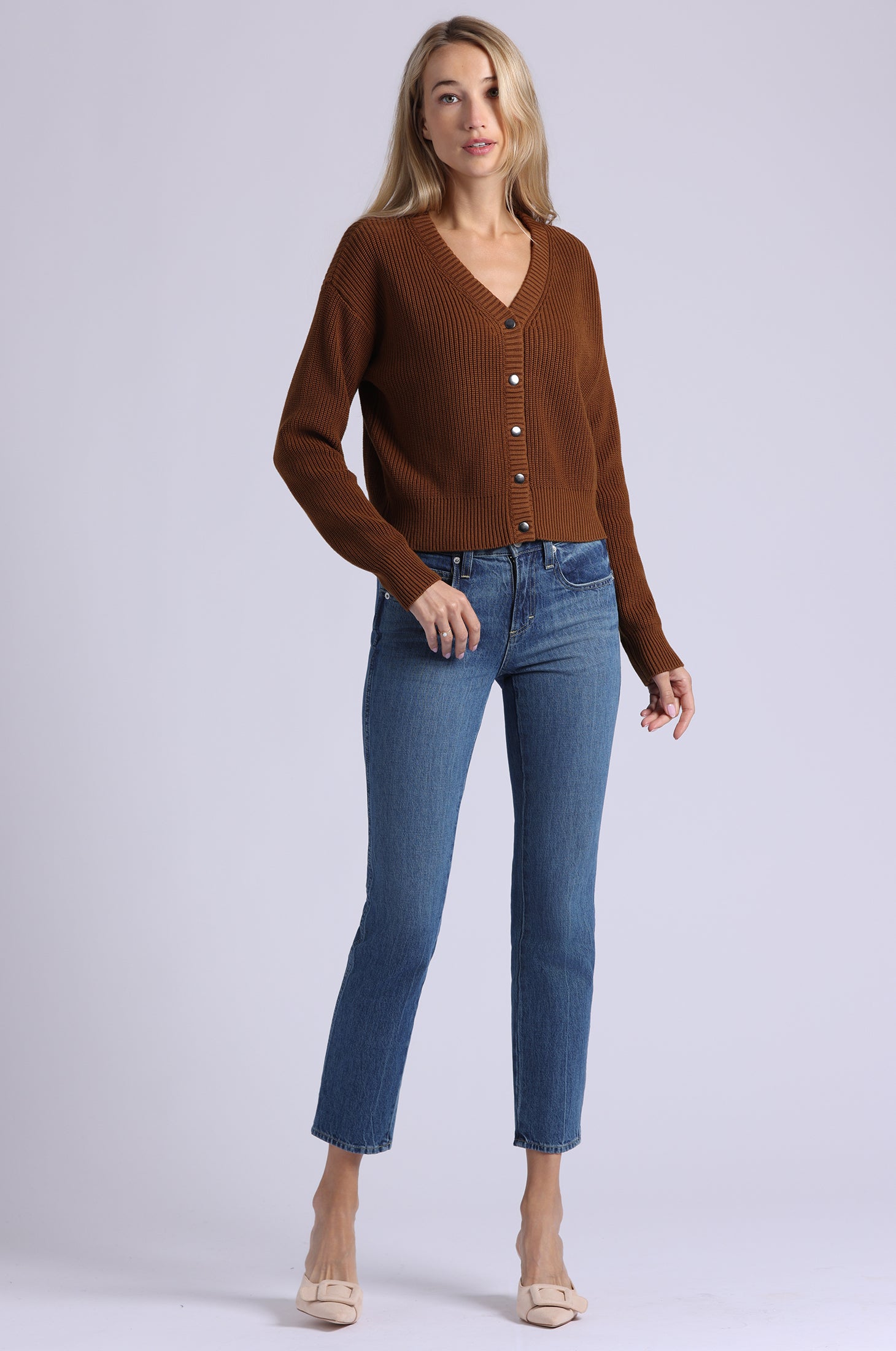 Cotton Shaker Crop Cardigan