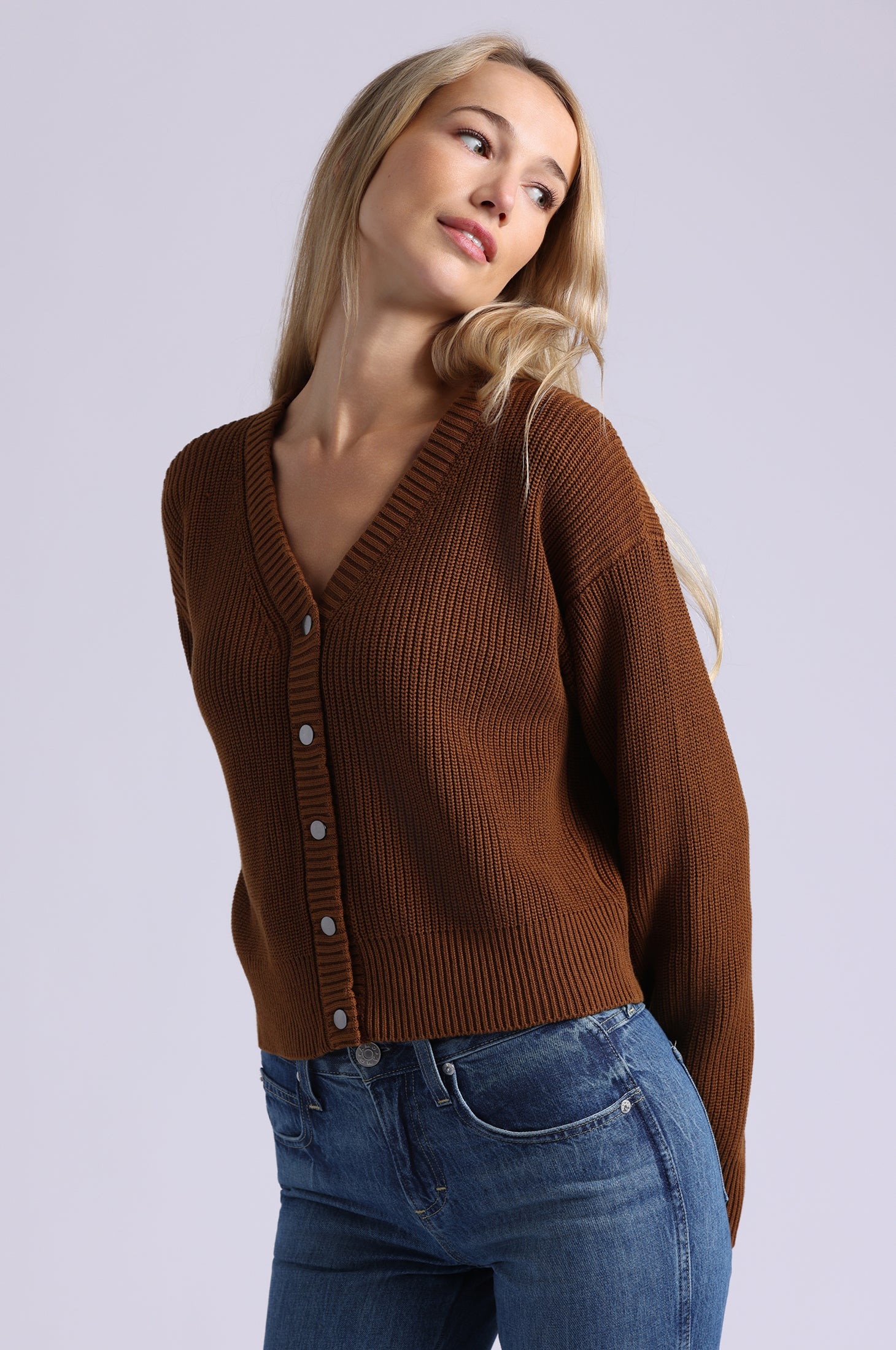 Cotton Shaker Crop Cardigan