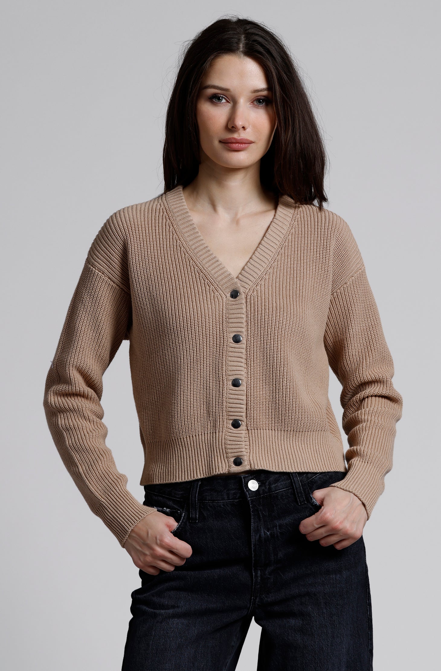 Cotton Shaker Crop Cardigan – Minnie Rose Cotton Shaker Crop Cardigan – Minnie Rose