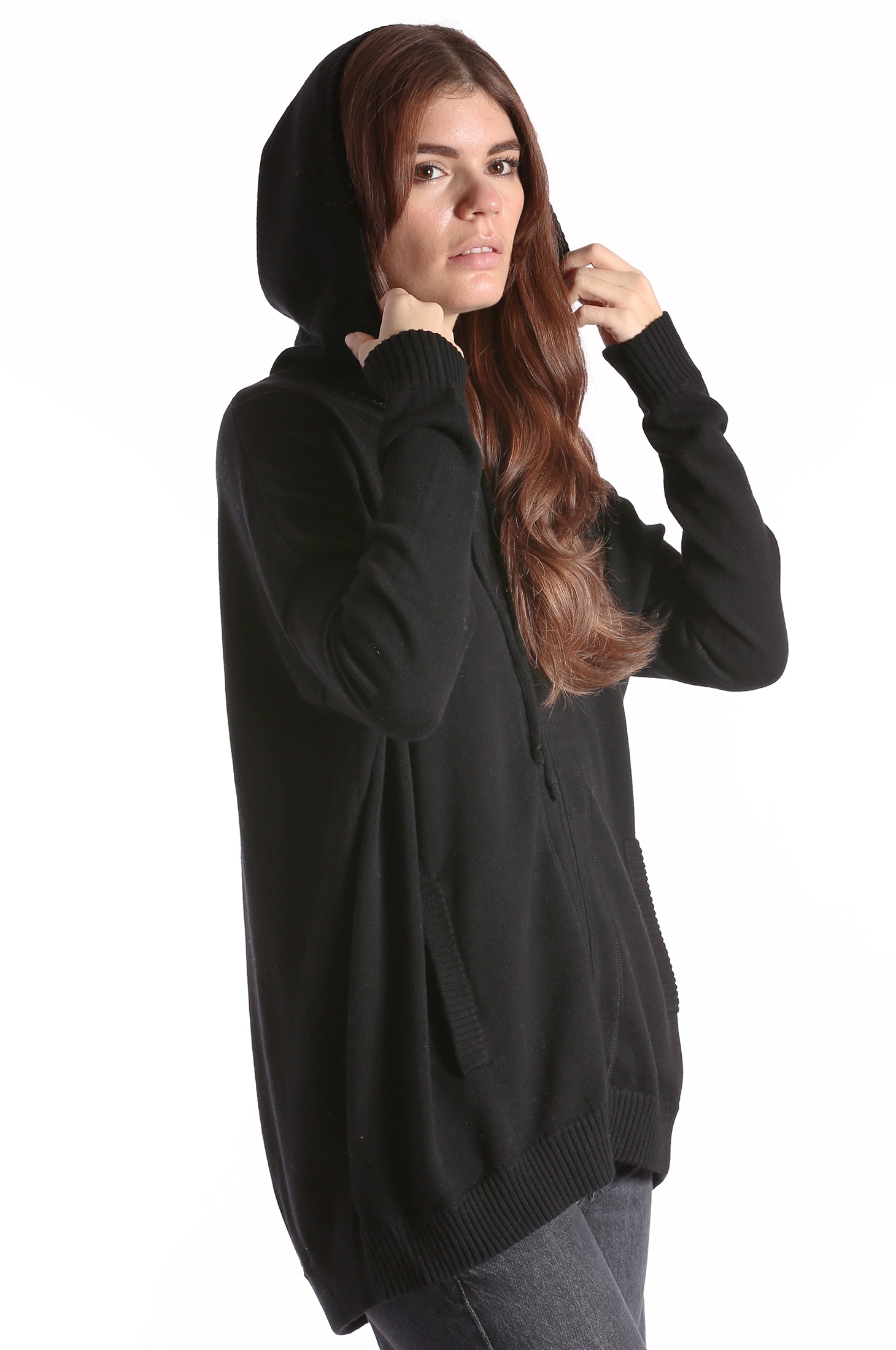 Cotton Cashmere Oversized Zip Hoodie – Minnie Rose