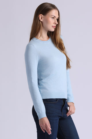 Supima Cotton Cashmere Long Sleeve Crew