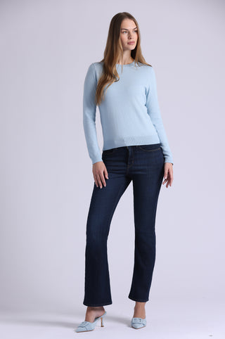 Supima Cotton Cashmere Long Sleeve Crew
