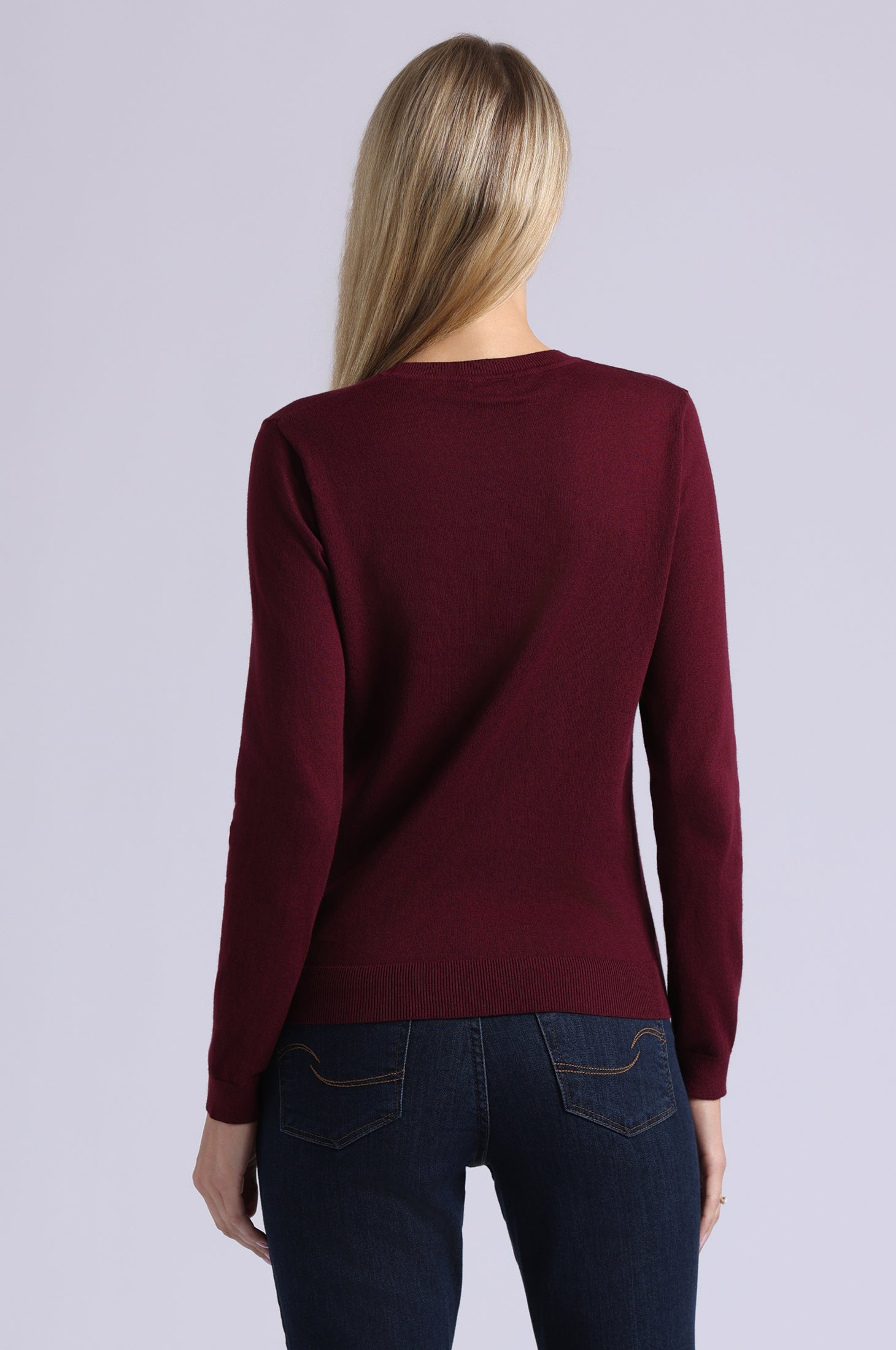 Supima Cotton Cashmere Long Sleeve Crew – Minnie Rose