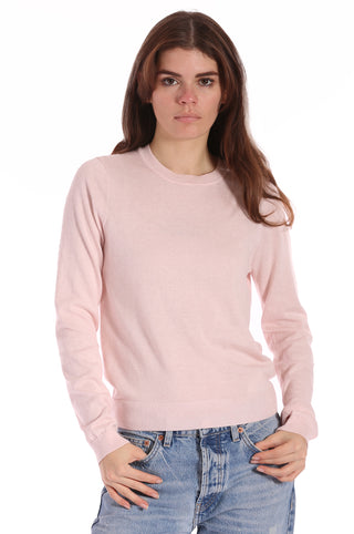 Supima Cotton Cashmere Long Sleeve Crewneck Sweater
