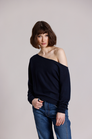 Cashmere Off The Shoulder Top