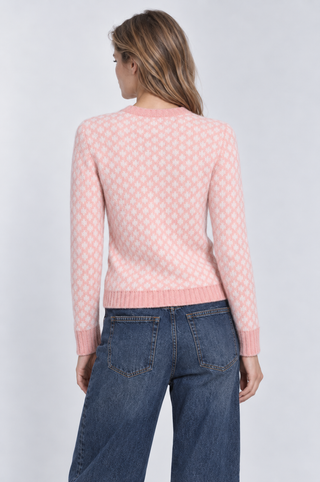 Double Knit Dot Long Sleeve Crew