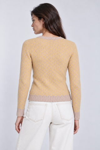 Double Knit Dot Long Sleeve Crew