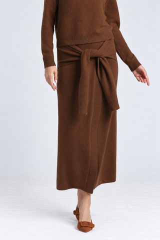 Cashmere Maxi Wrap Skirt
