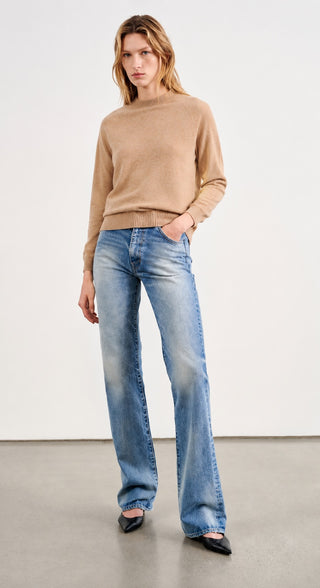 Cashmere 9gg Long Sleeve Shrunken Crew