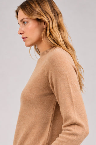 Cashmere 9gg Long Sleeve Shrunken Crew