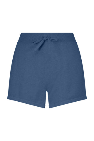 Cotton Cashmere Shorts Harbour Blue