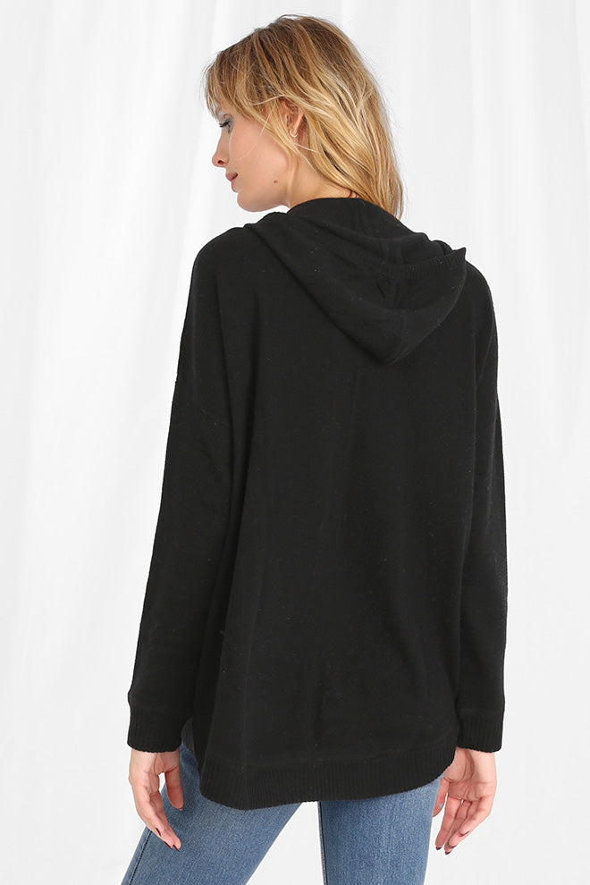 100% Cashmere Oversize Zip Hoodie – Minnie Rose