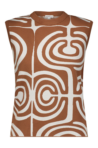 Viscose Blend Tiki Crew Bamboo / White