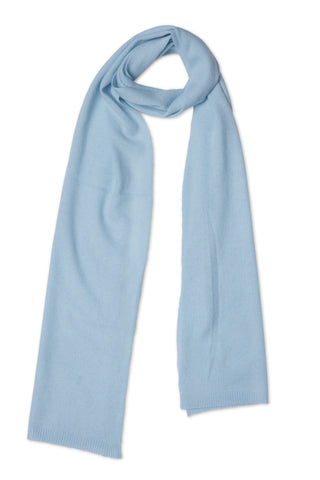 100% Cashmere Scarf -Baby Blue