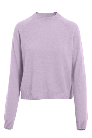 Cashmere Raglan Crew - Lollipop - Lavender