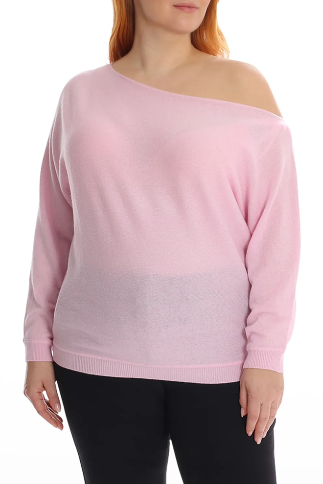 Plus Size Cashmere Off the Shoulder Top Minnie Rose