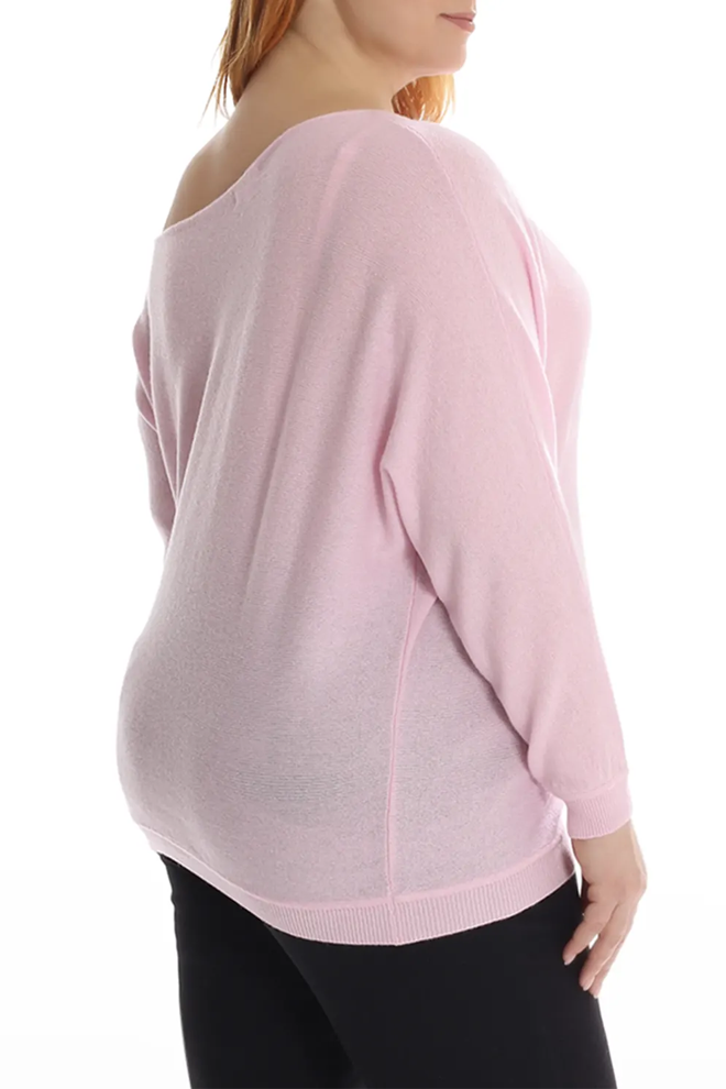 Plus Size Cashmere Off the Shoulder Top Minnie Rose